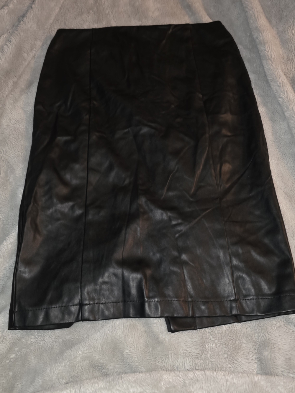 The Limited Black Faux Leather Pencil Skirt